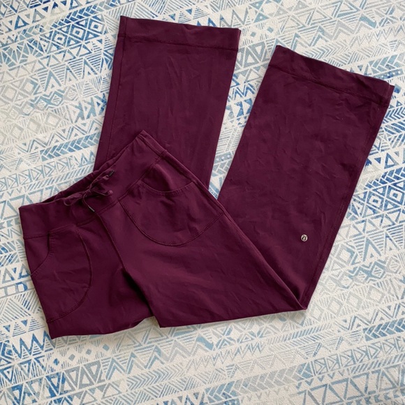 lululemon athletica Pants - Lululemon Purple Wide Leg Yoga Pants